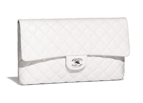 chanel clutch white|chanel clutch price.